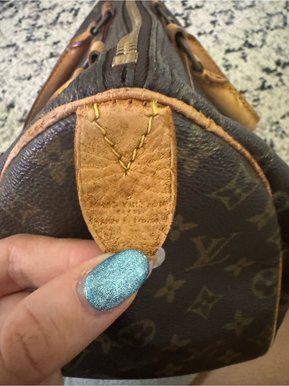 Louis Vuitton Monogram Speedy Top 30 Handle Bag - Brown/Gold/Tan - Picture 5 of 14